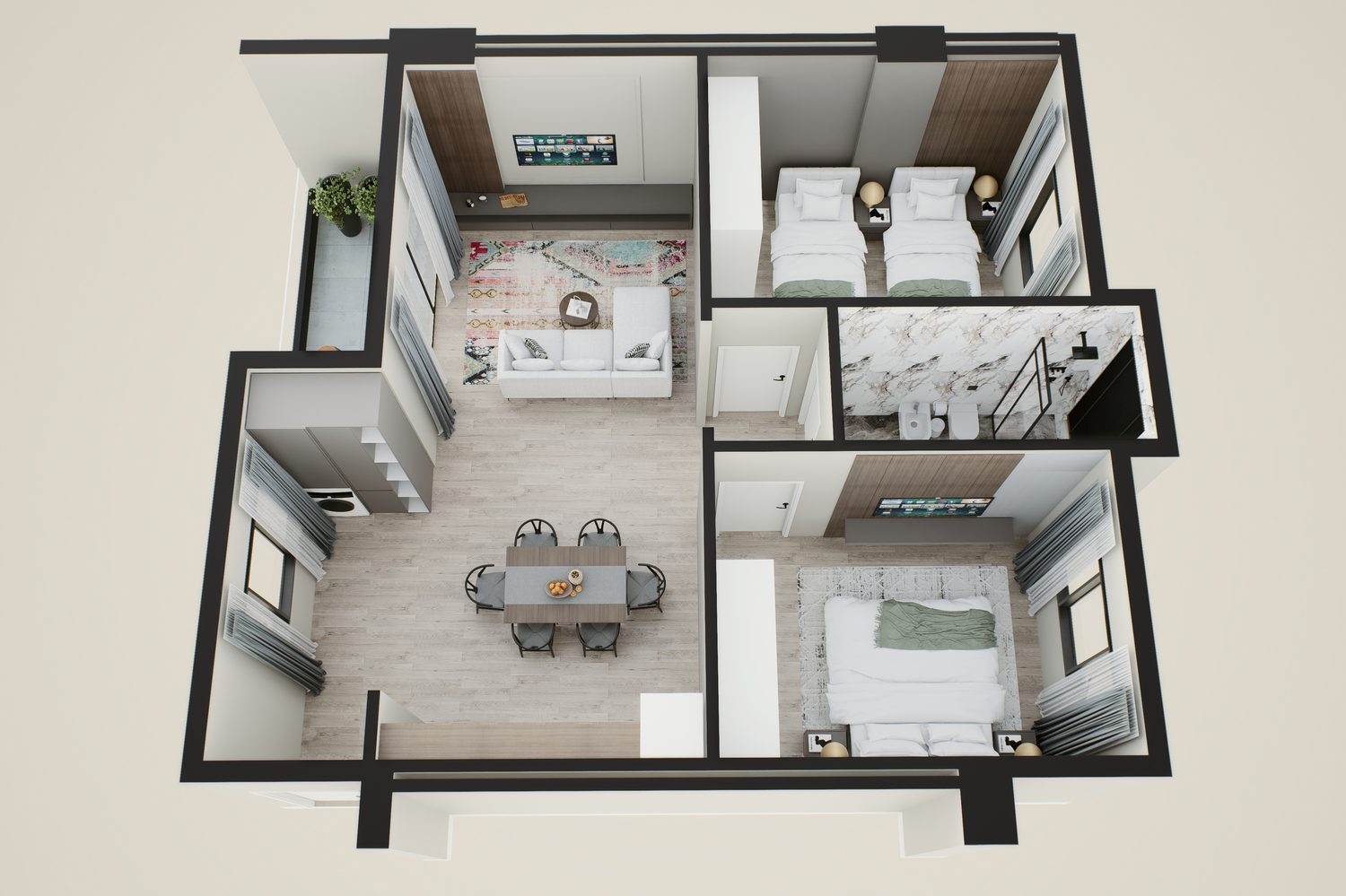 Blue Horizon Residence floor plan — 1