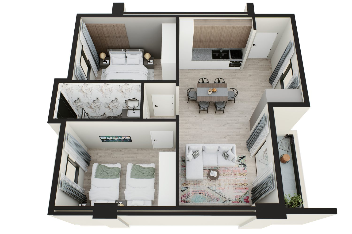 Blue Horizon Residence floor plan — 2
