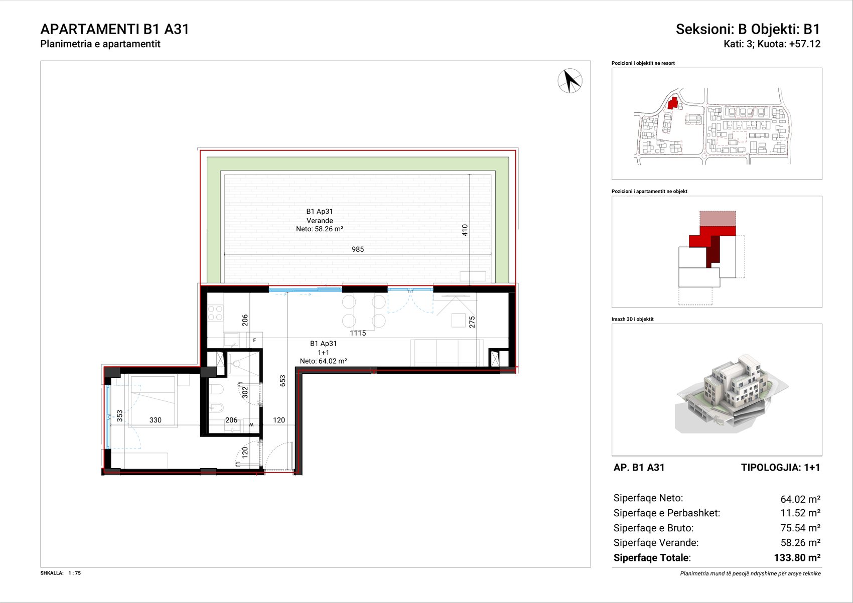 Seaside Residence floor plan — 3